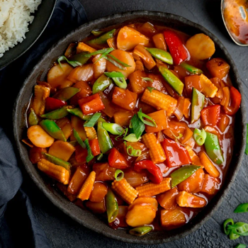 Veg In Sweet Sour Sauce
